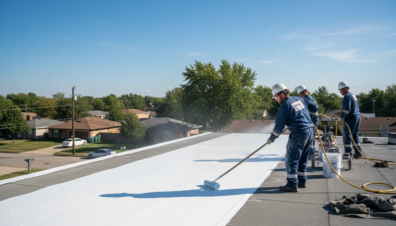 Commercial roof coating in Altaville, CA near me